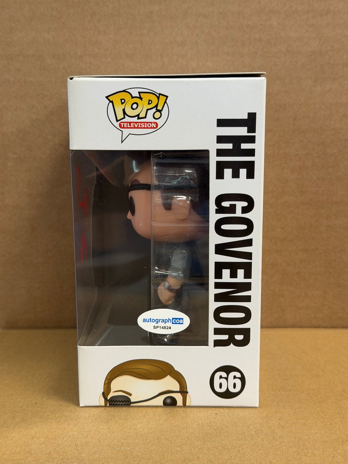 Funko Pop! Television The Walking Dead Governor Signed David Morrisey COA #66