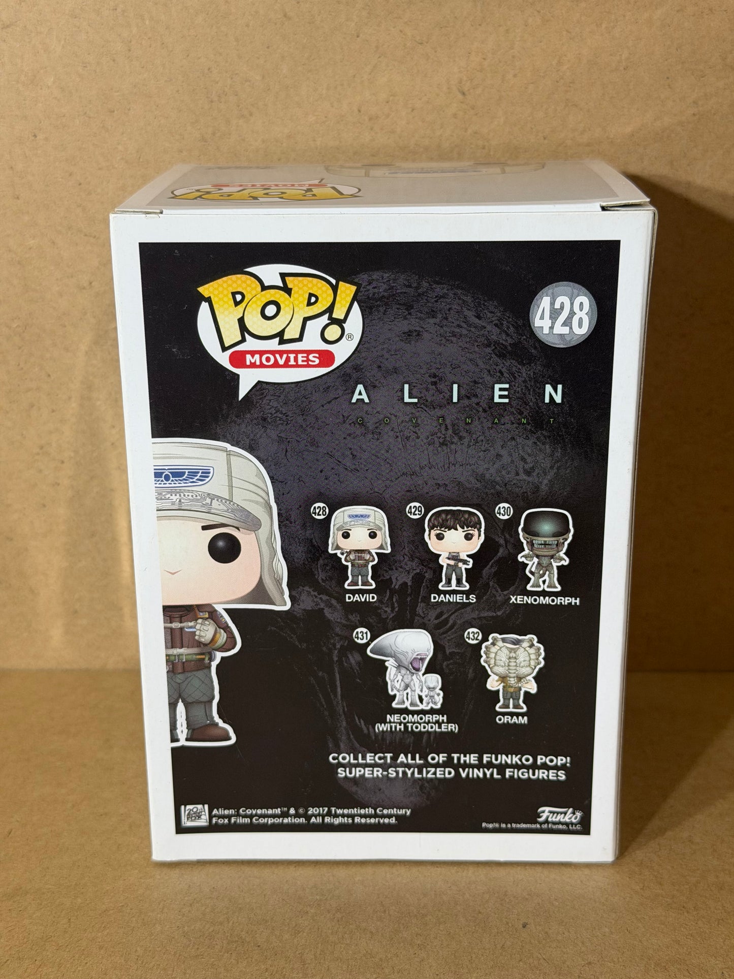 Funko Pop! Movies Alien David Signed Michael Fassbender COA #428 Free Protector