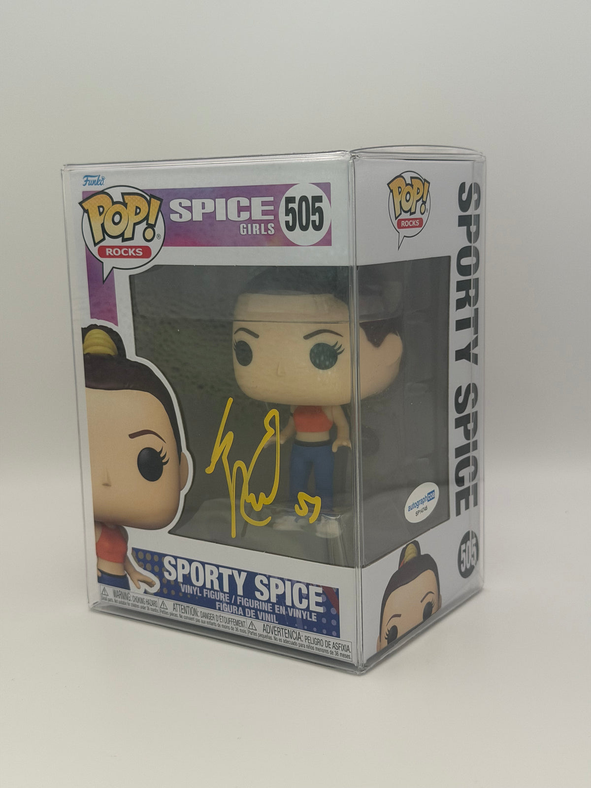 Funko Pop! Rocks Spice Girls Sporty Spice Signed Mel C COA #505