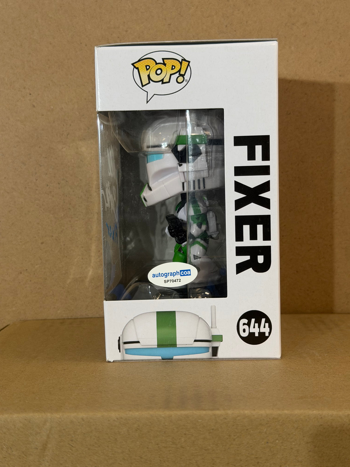 Funko Pop! Star Wars Fixer Signed Dee Baker COA #644