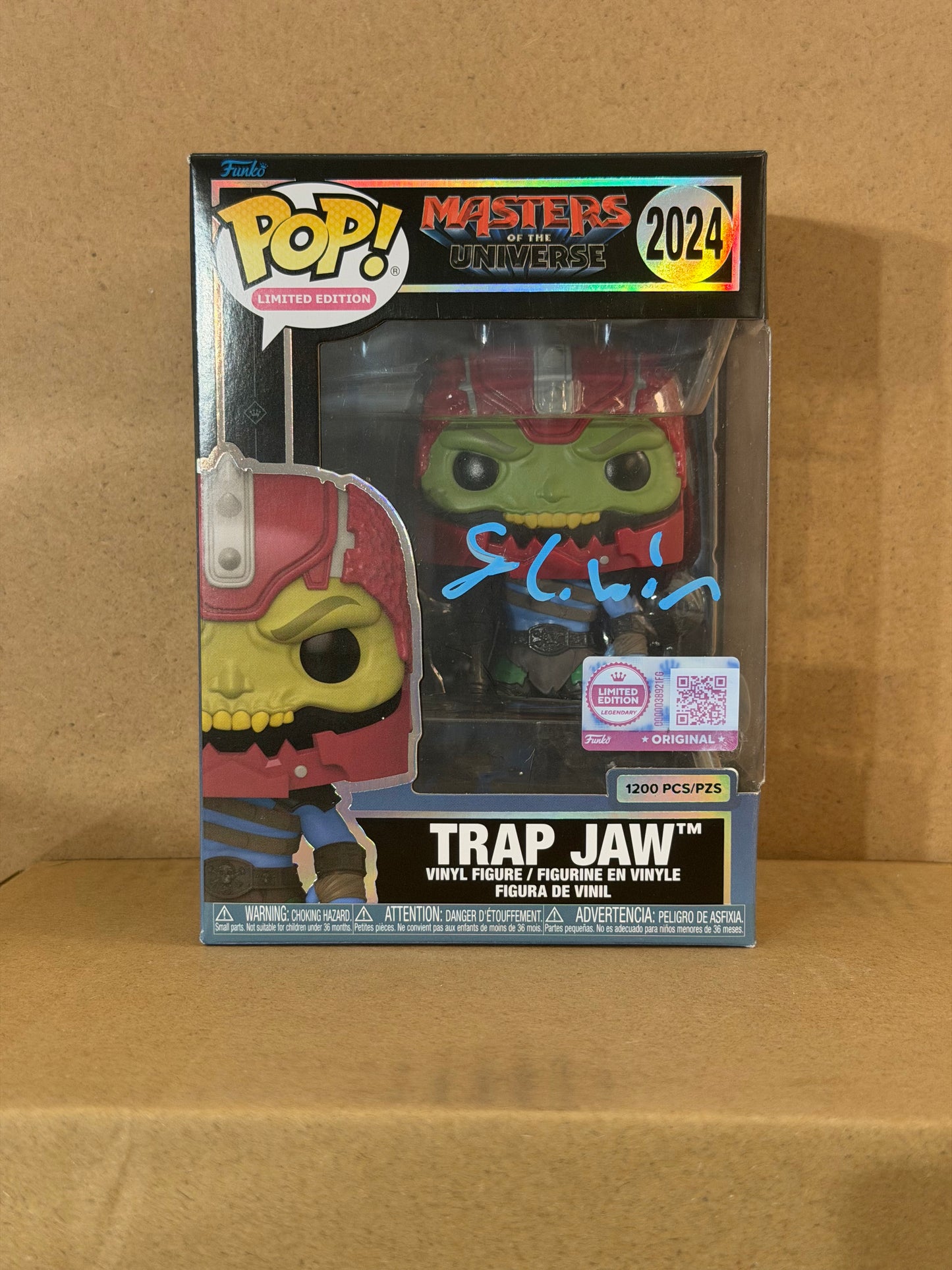 Funko Pop! Movies Master Of The Universe Trap Jaw Signed Sam. C Wilson #2024