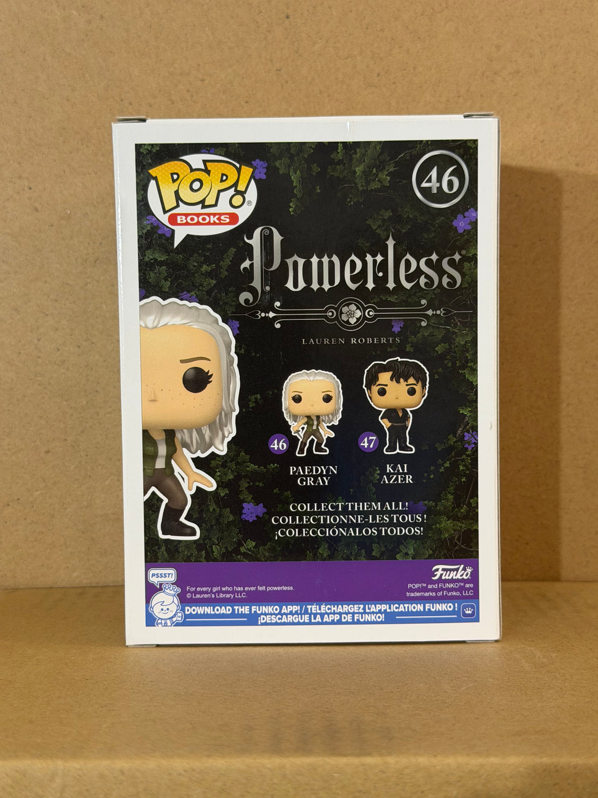 Funko Pop! Books Powerless Paedyn Gray #46 Free Protector