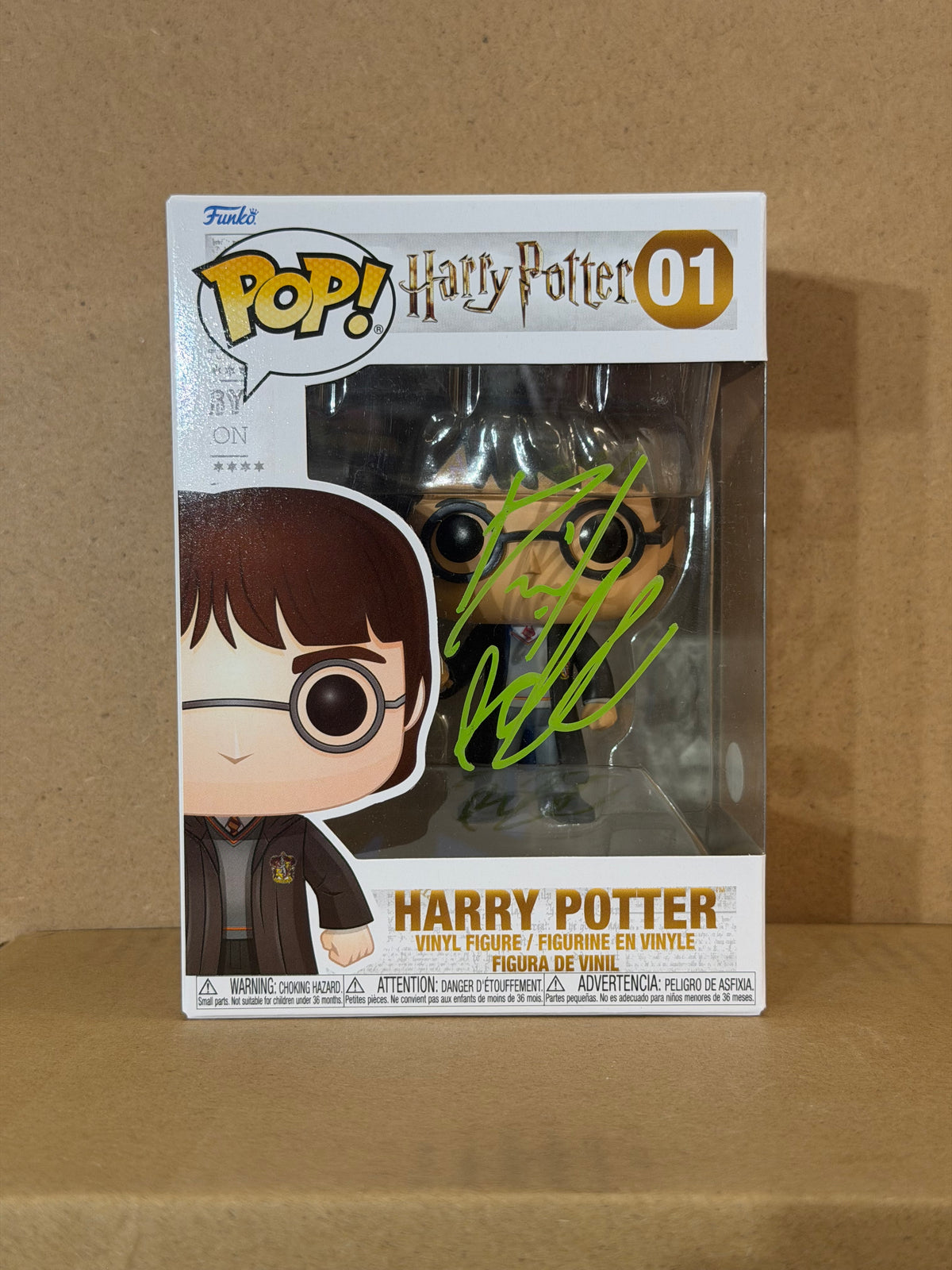Funko Pop! Harry Potter Signed Daniel Radcliffe COA #01 Free Magnetic Stack