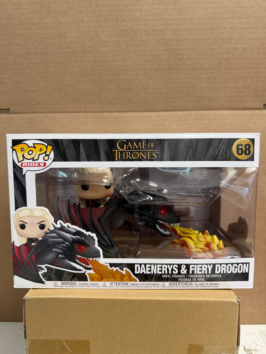 Funko Pop! Rides Television Game Of Thrones Daenerys & Fiery Drogon #68