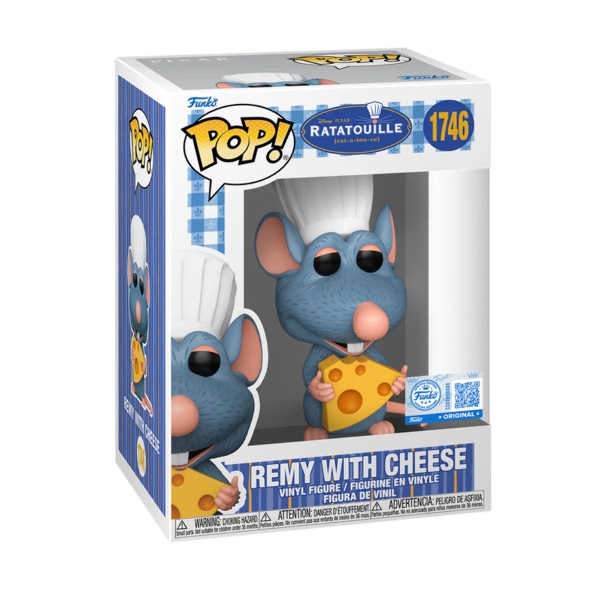 Funko Pop! Disney Ratatouille Remy With Cheese #1746 Exclusive