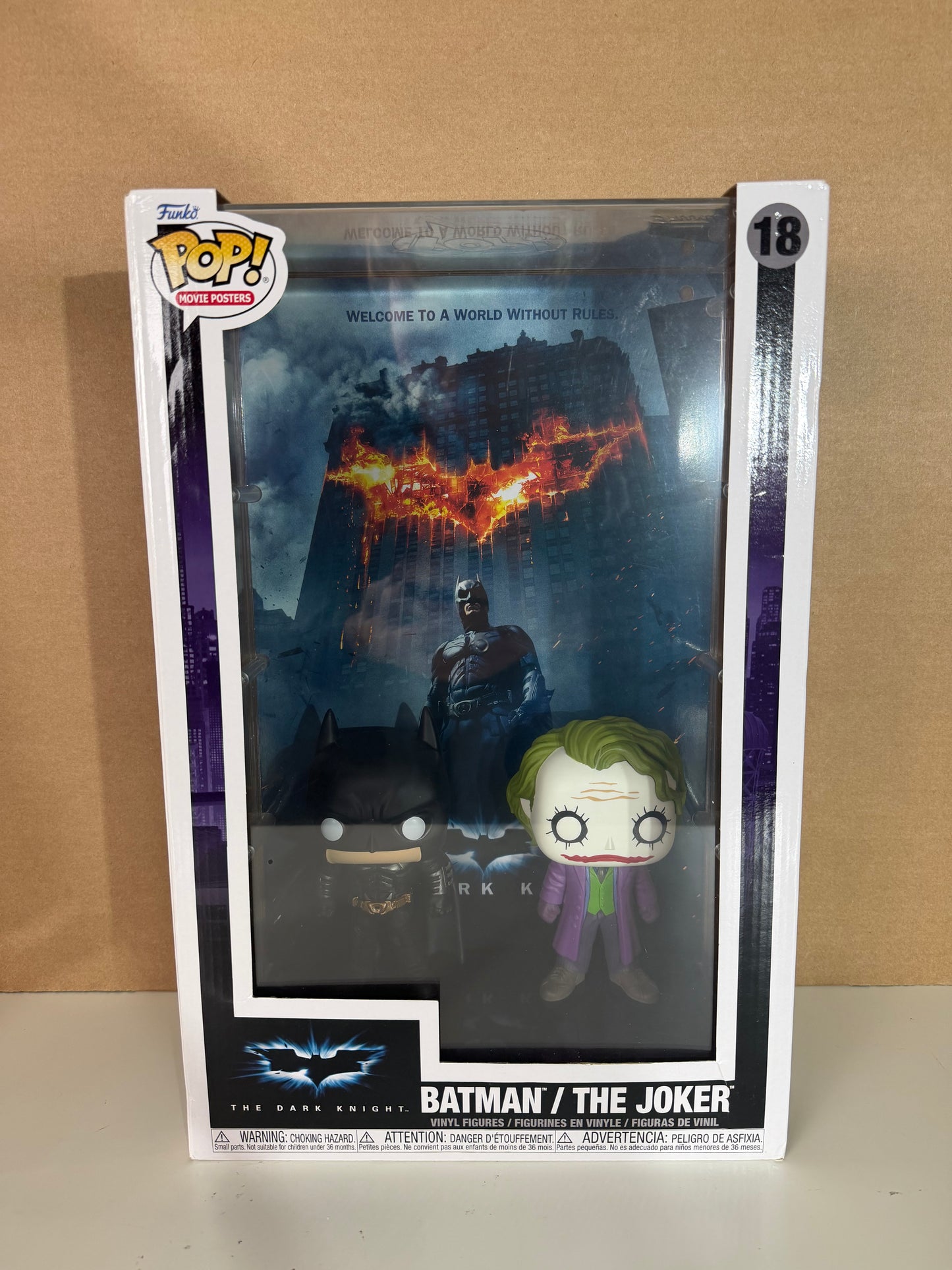Funko Pop! Movie Poster DC! Batman / The Joker #18 Free Protector