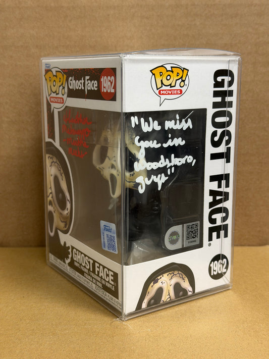 Funko Pop! Movies Scream Ghost Face Signed Heather Mattarazo ‘Martha Meeks’ COA #1962