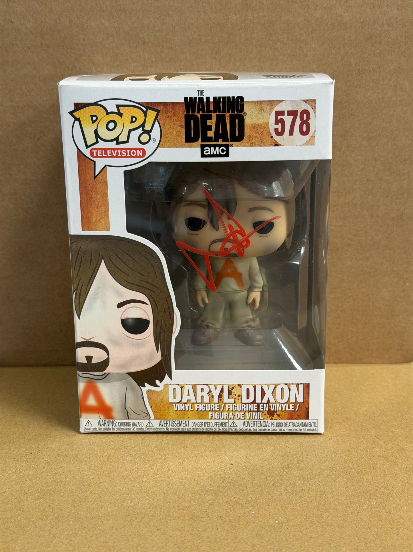 Funko Pop! Television The Walking Dead Daryl Dixon Signed Norman Reedus COA #578