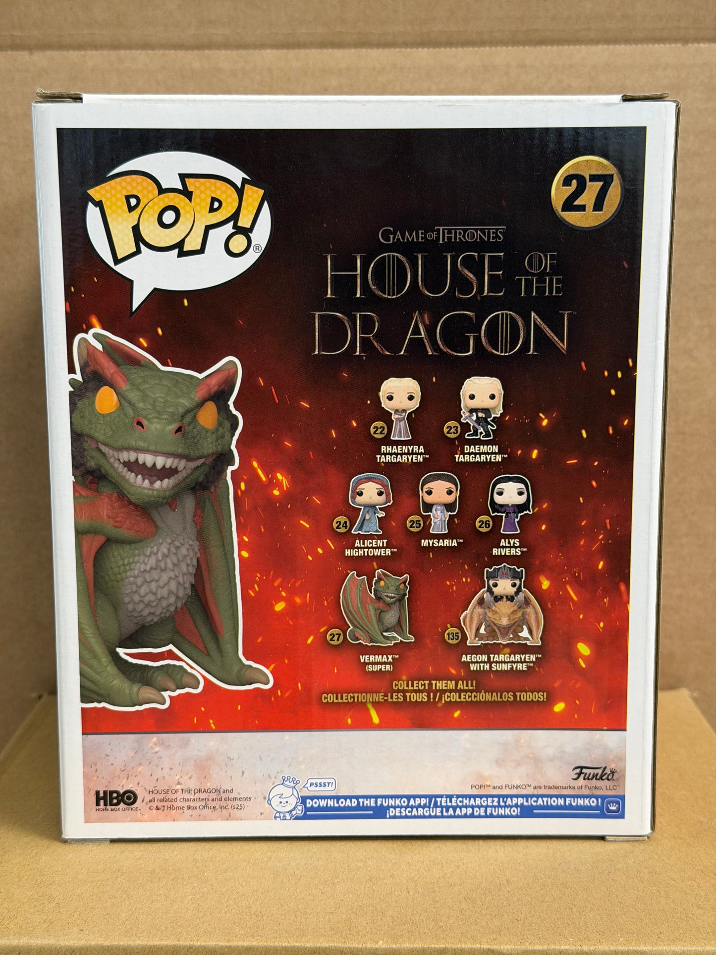 Funko Pop! Television House Of The Dragon Vermax #27