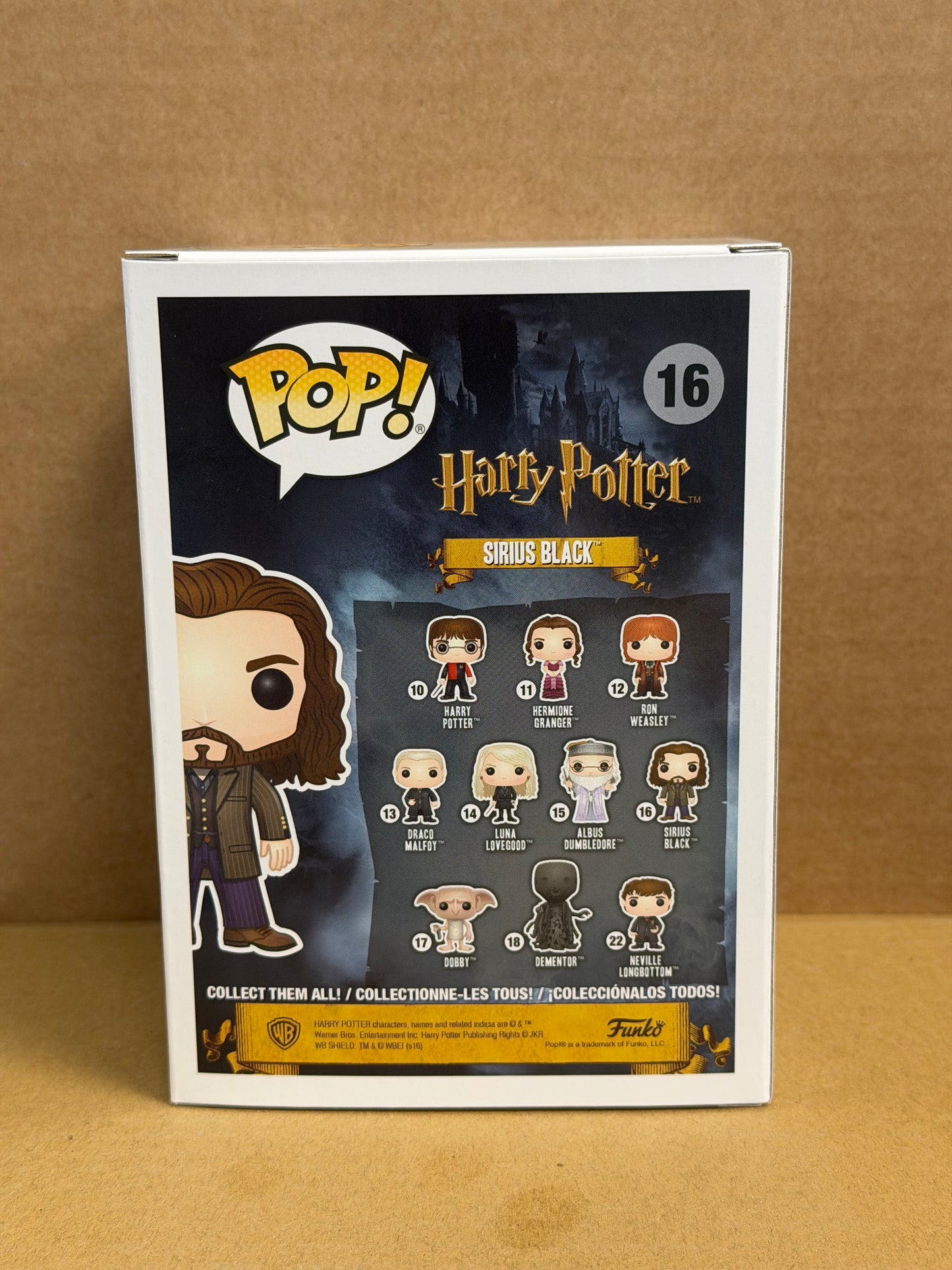 Funko Pop! Harry Potter Sirius Black Signed Gary Oldman #16
