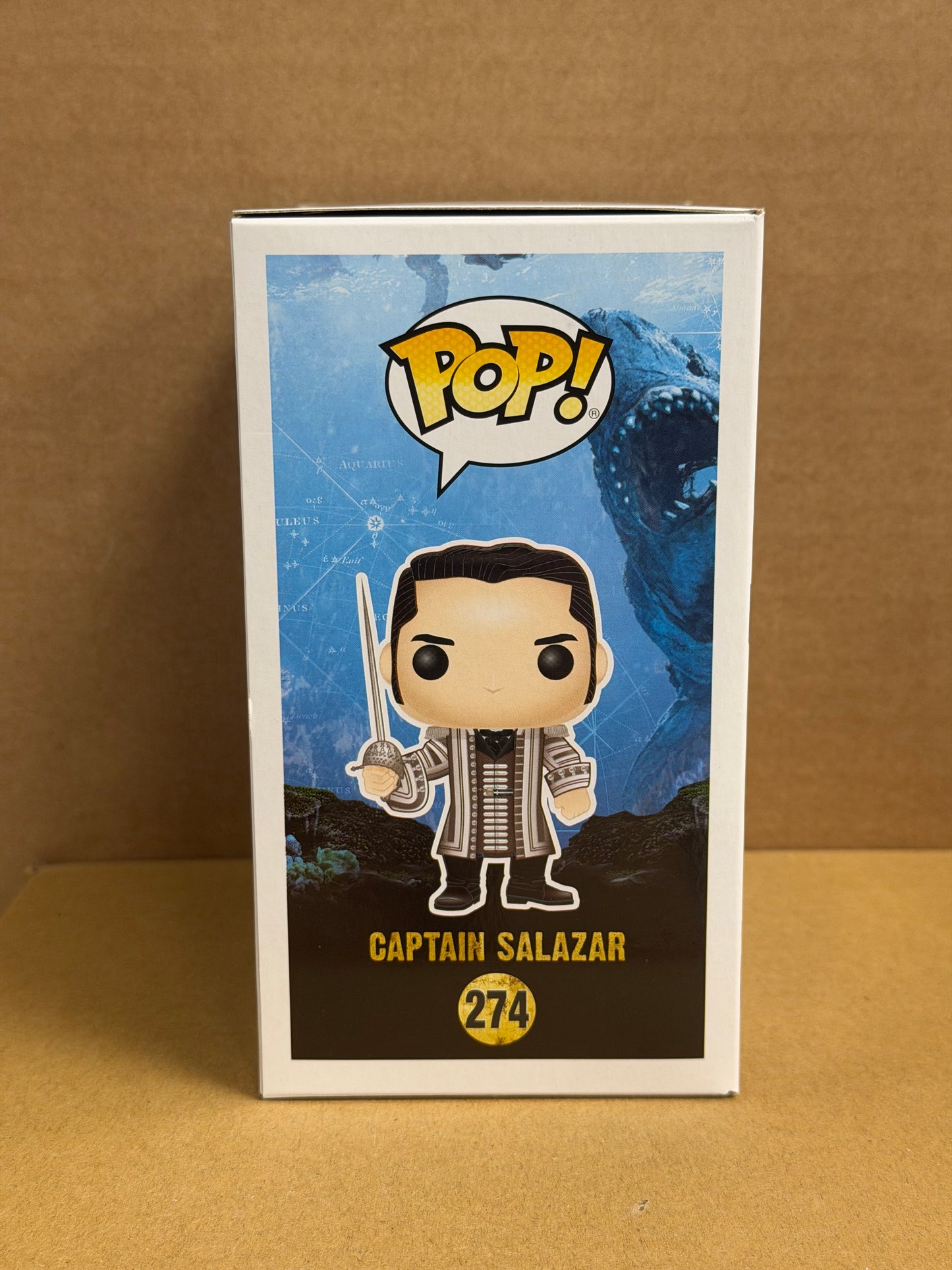 Funko Pop! Movies Pirates Of The Caribbean Captain Salazar Signed Javier Bardem COA #274 WS