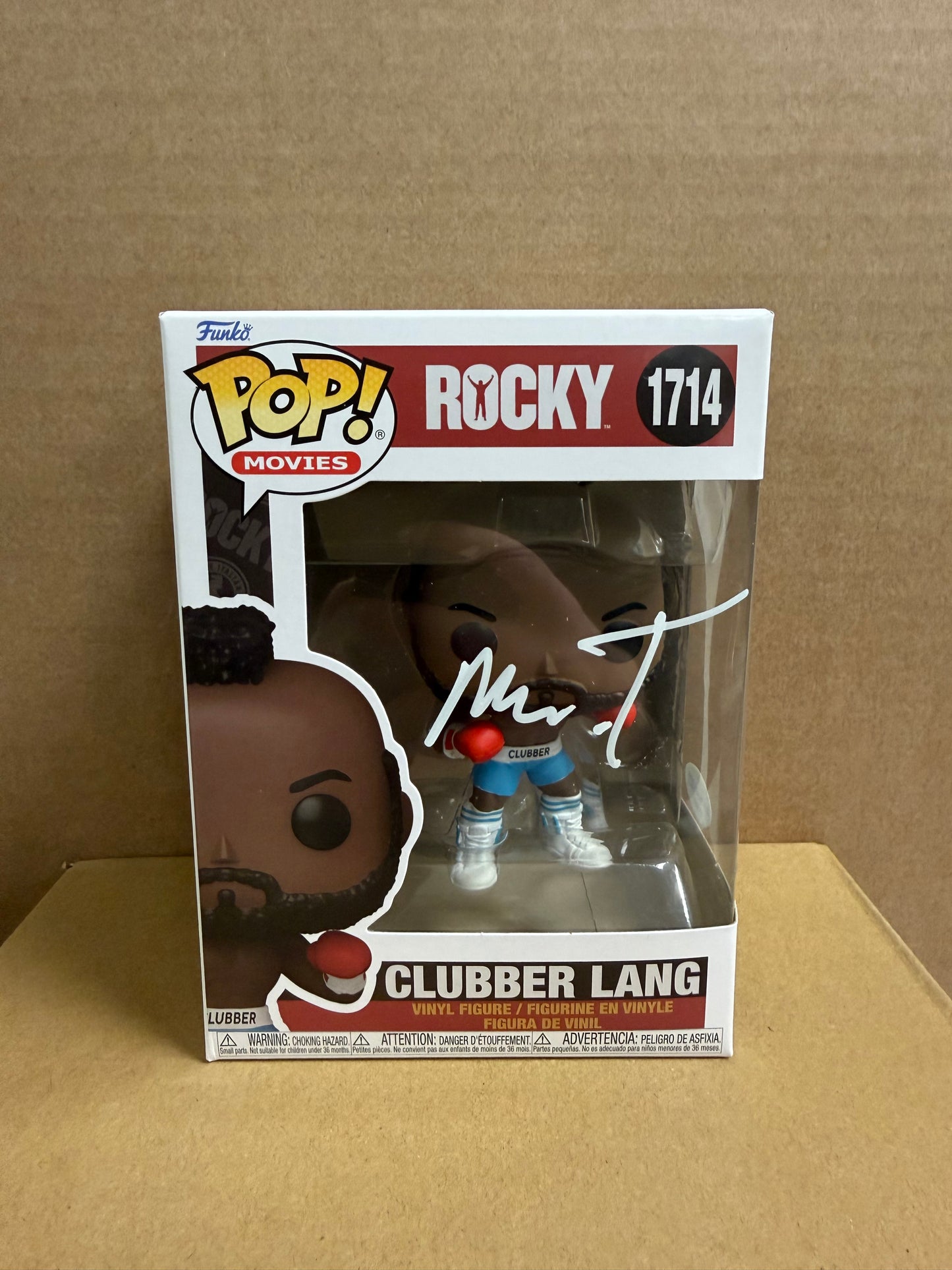 Funko Pop! Movies Clubber Lang Signed Mr.T COA #1714 WS