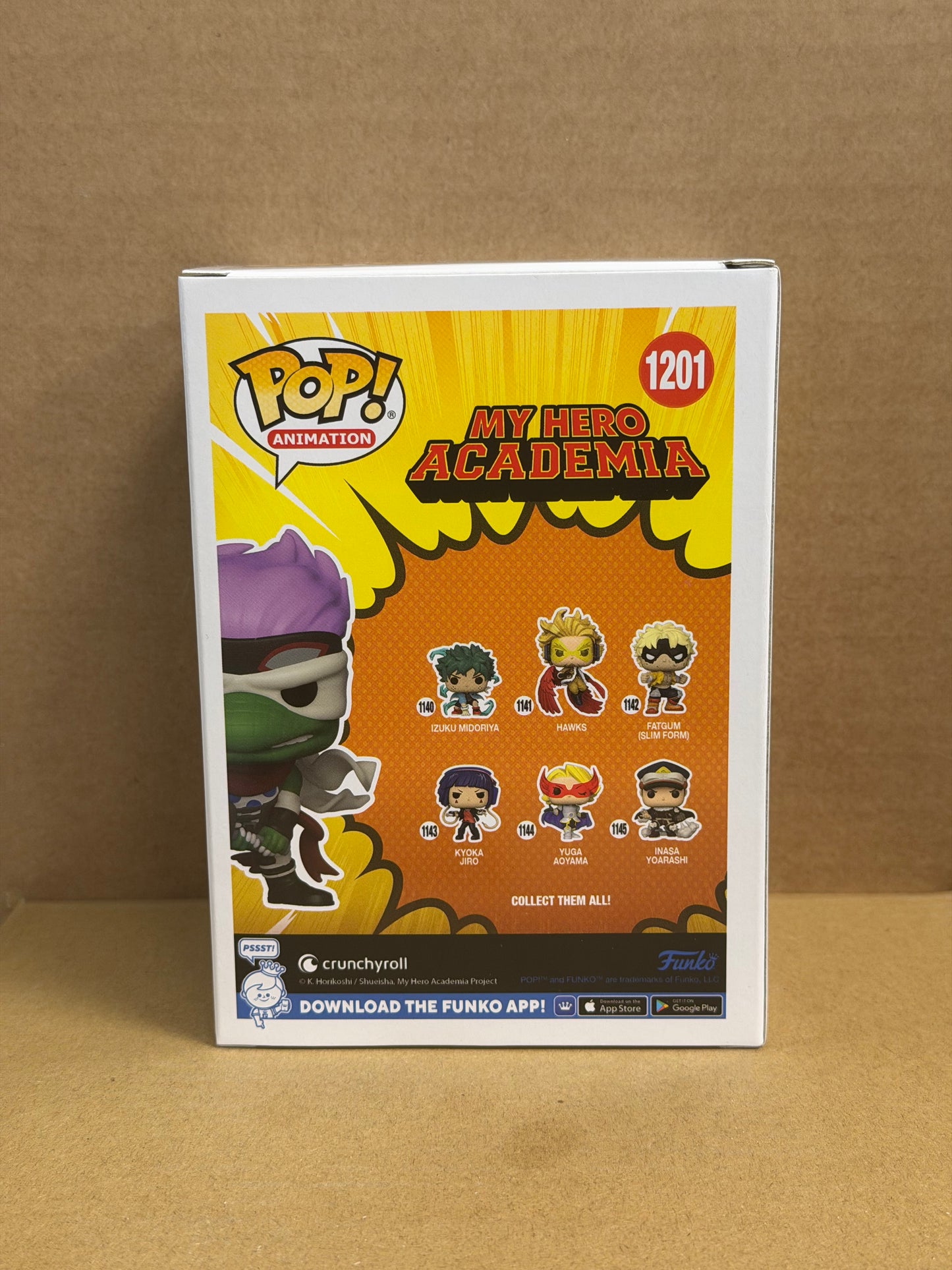 Funko Pop! Anime My Hero Academia Spinner Signed Larry Brantley COA #1201