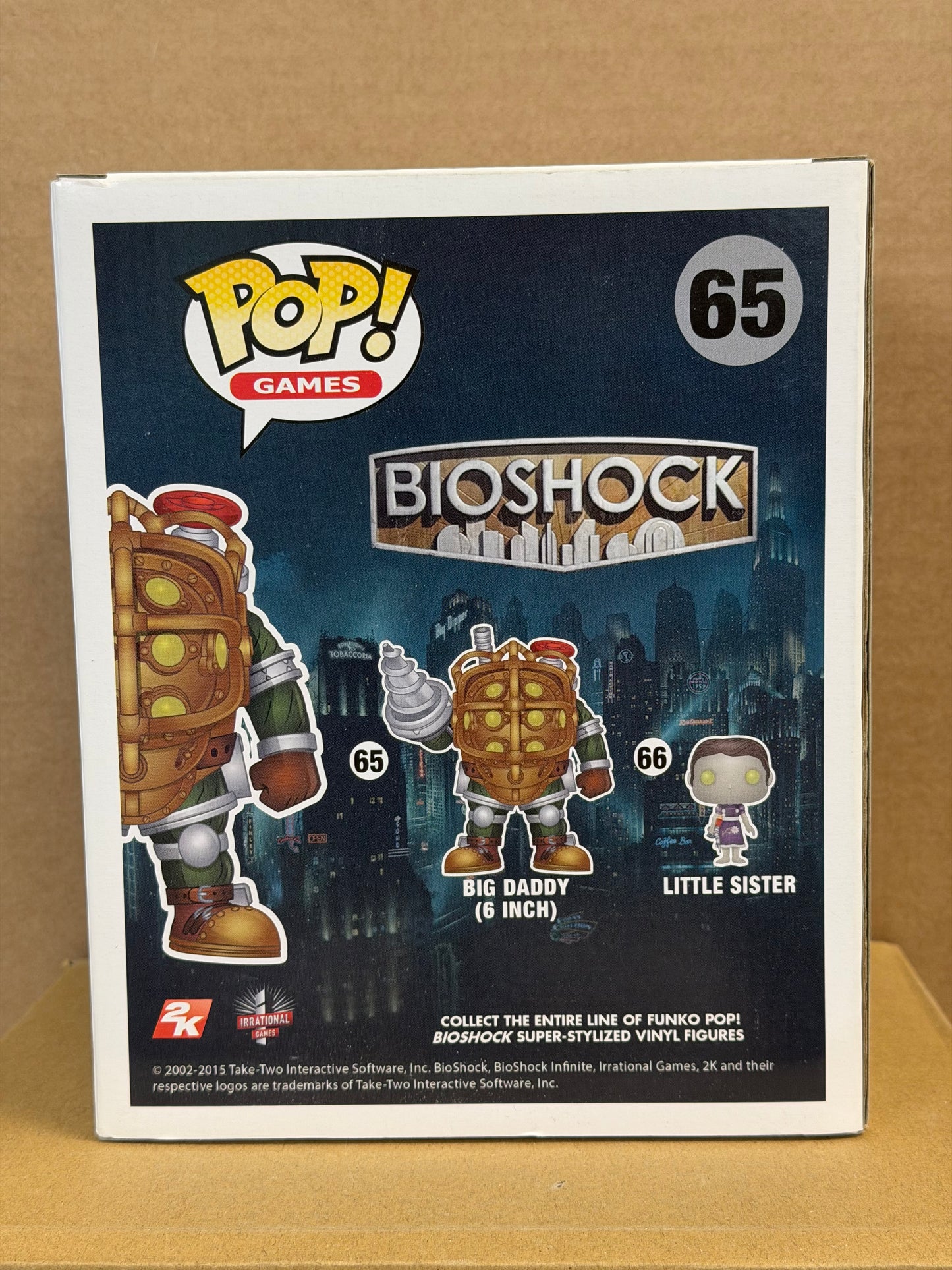 Funko Pop! Games Bioshock Big Daddy #65 Free Protector