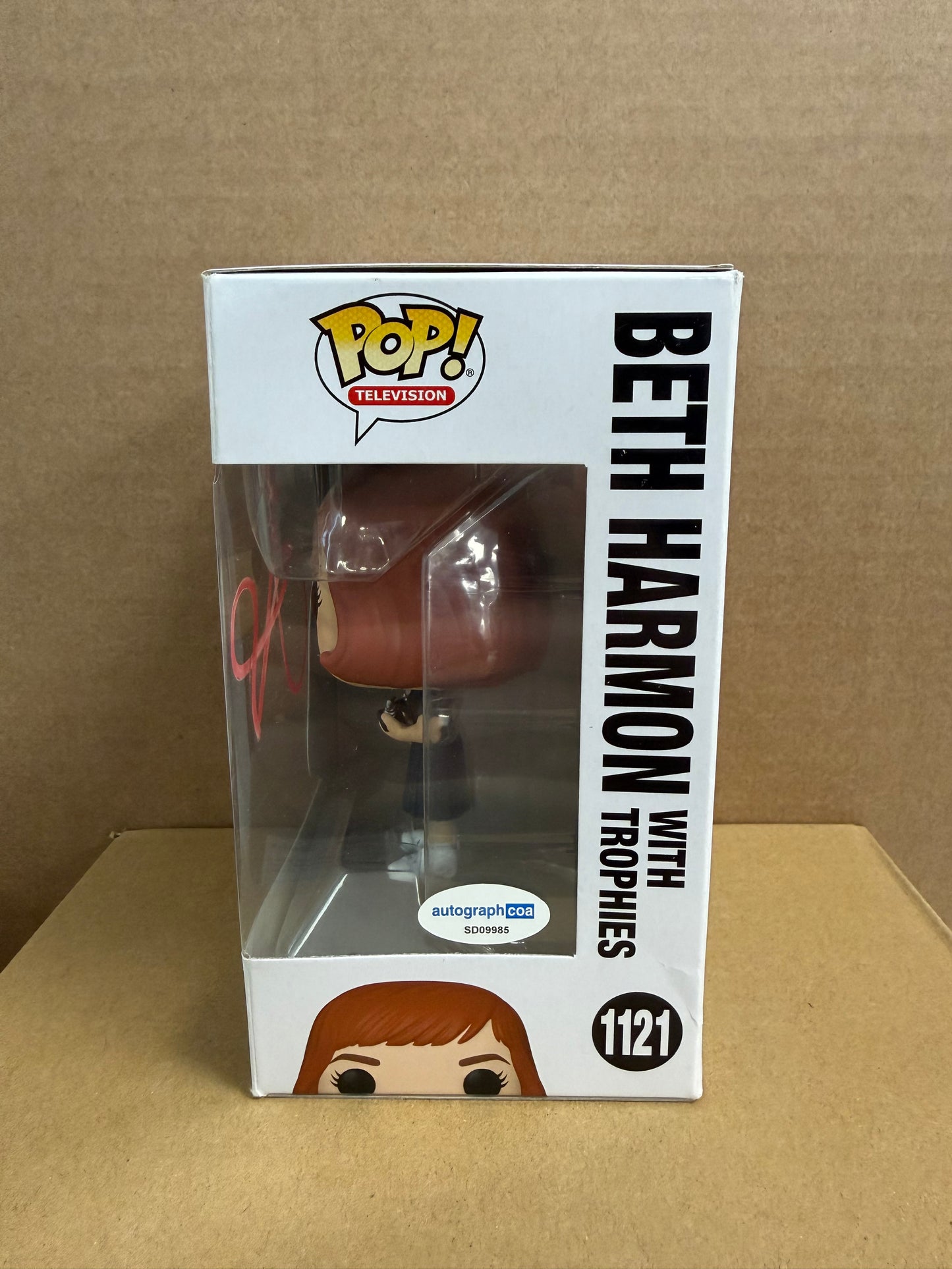 Funko Pop! Television Queens Gambit Beth Harmon Signed Anya Taylor -Joy COA #1121