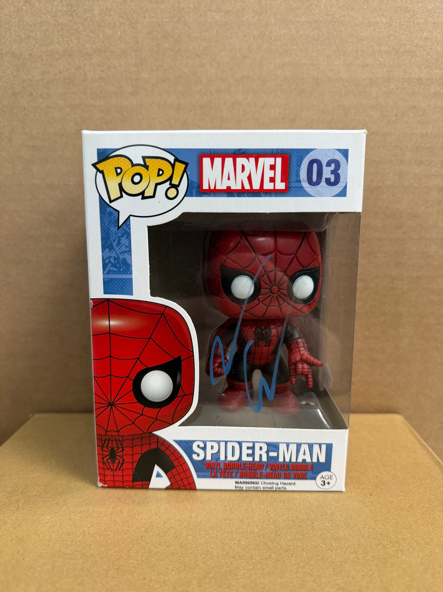 Funko Pop! Marvel Spider-Man Signed Andrew Garfield COA #03 WS