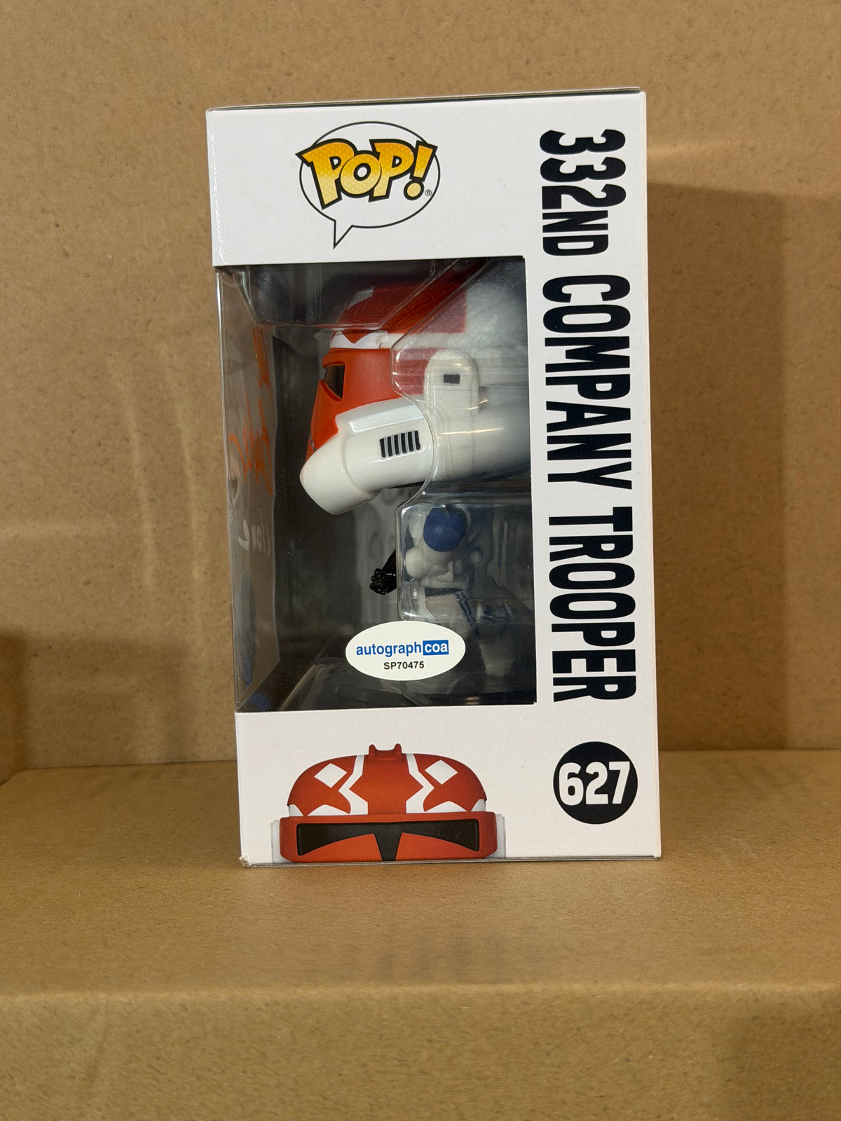Funko Pop! Star Wars 32nd Company Trooper Signed Dee Baker COA #627