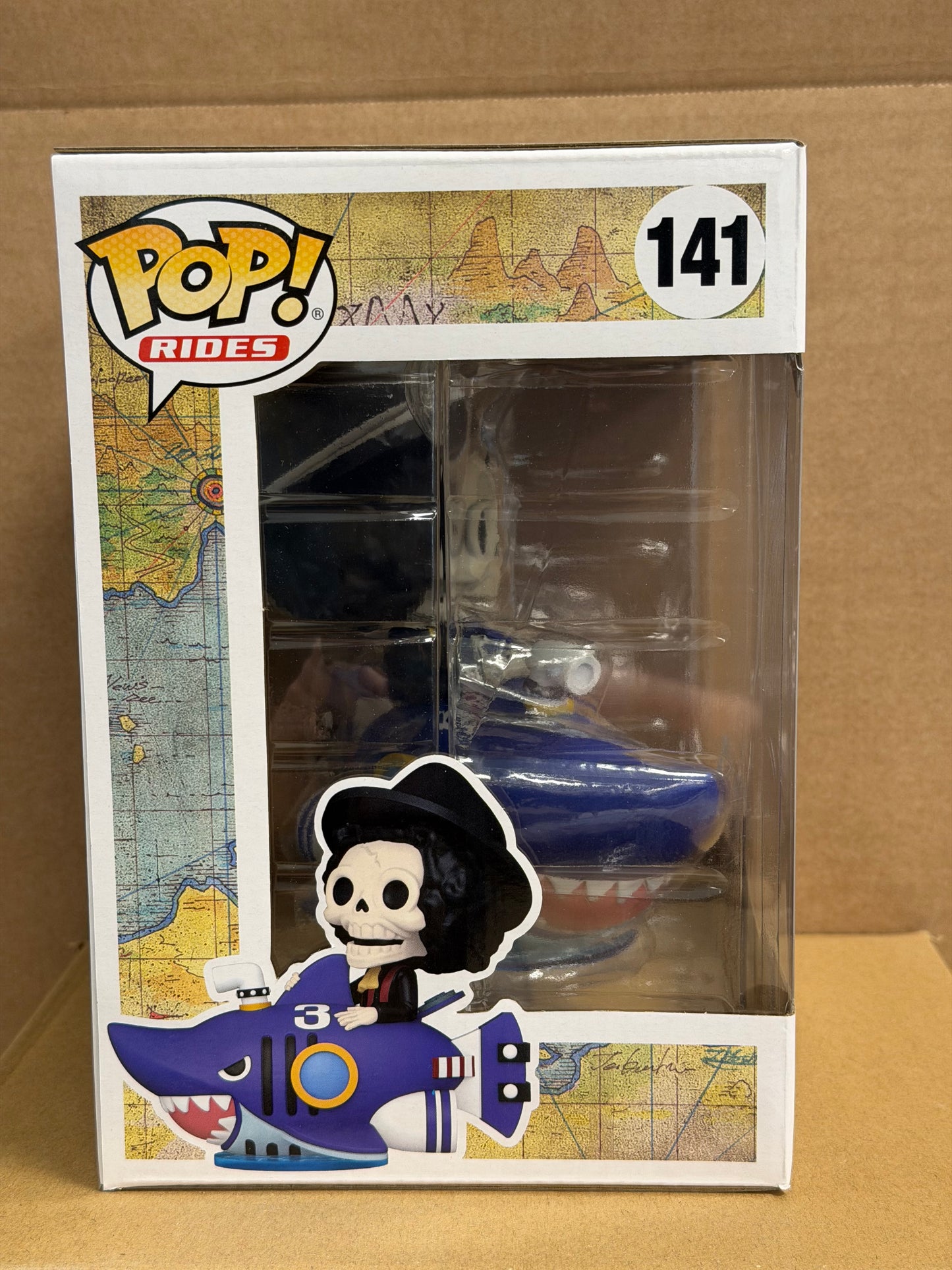 Funko Pop! Rides Anime One Piece Brook W/ Shark Submerge #141 NYCC Exclusive