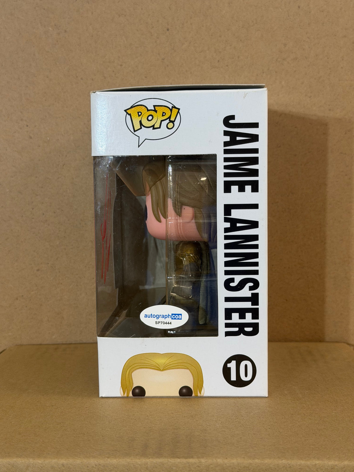 Funko Pop! Television Game Of Thrones Jaime Lannister Signed Nikolaj Coster #10