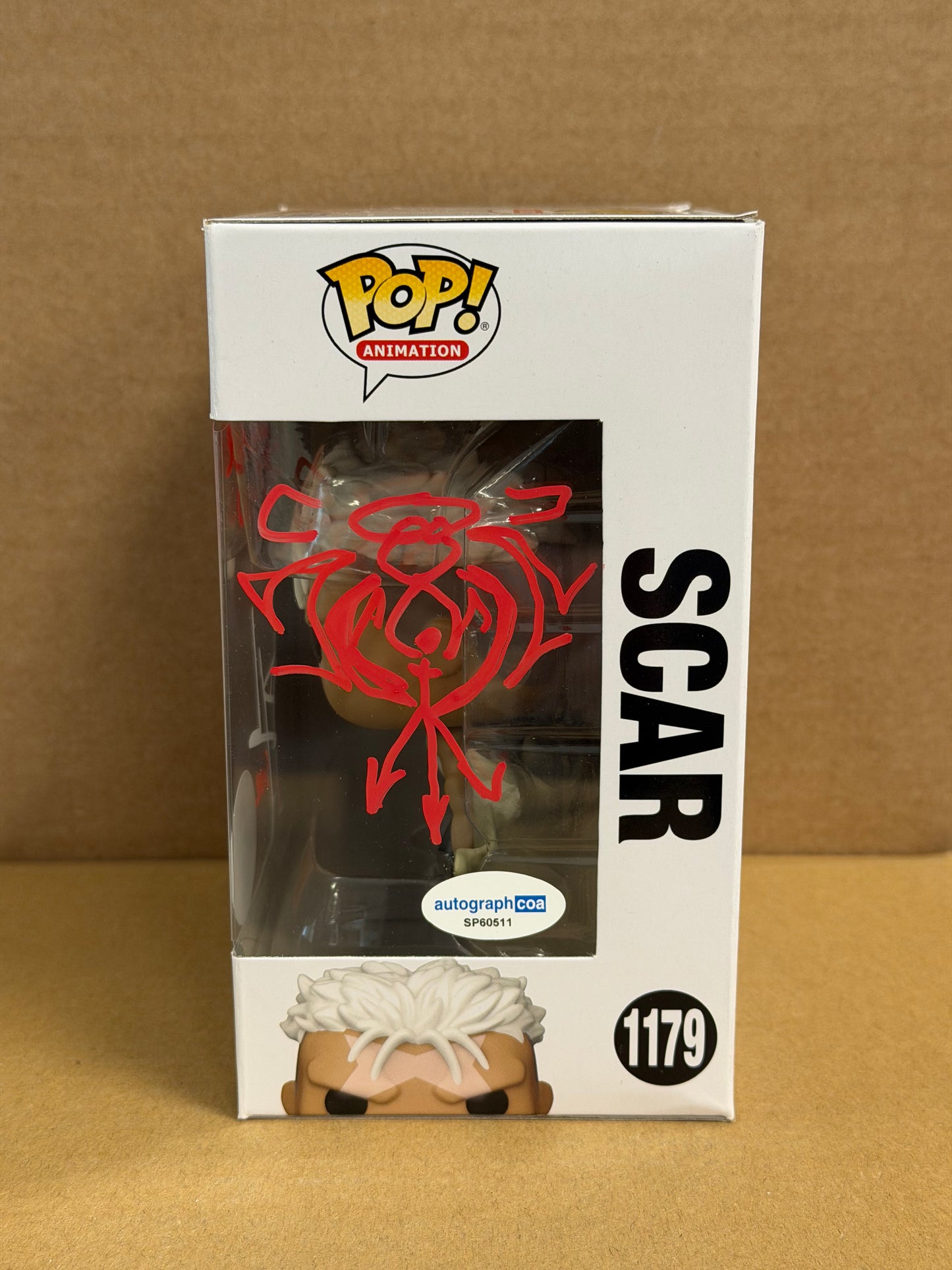 Funko Pop! Anime Full Metal Alchemist Scar Signed Dameon Clarke COA #1179