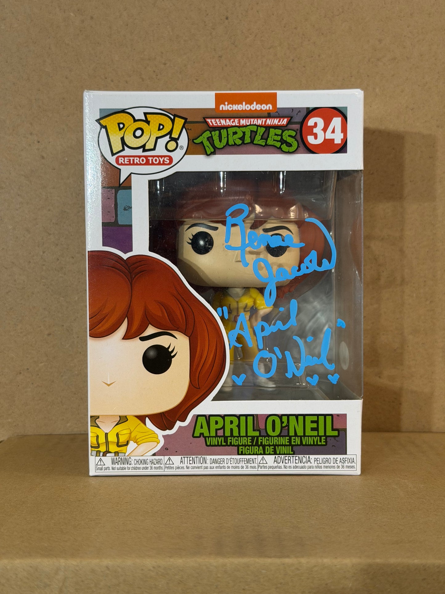 Funko Pop! Animation April O’Neil Signed Renae Jacob’s COA #34
