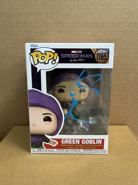 Funko Pop! Marvel Green Goblin Signed Willem Dafoe #1165 COA WS