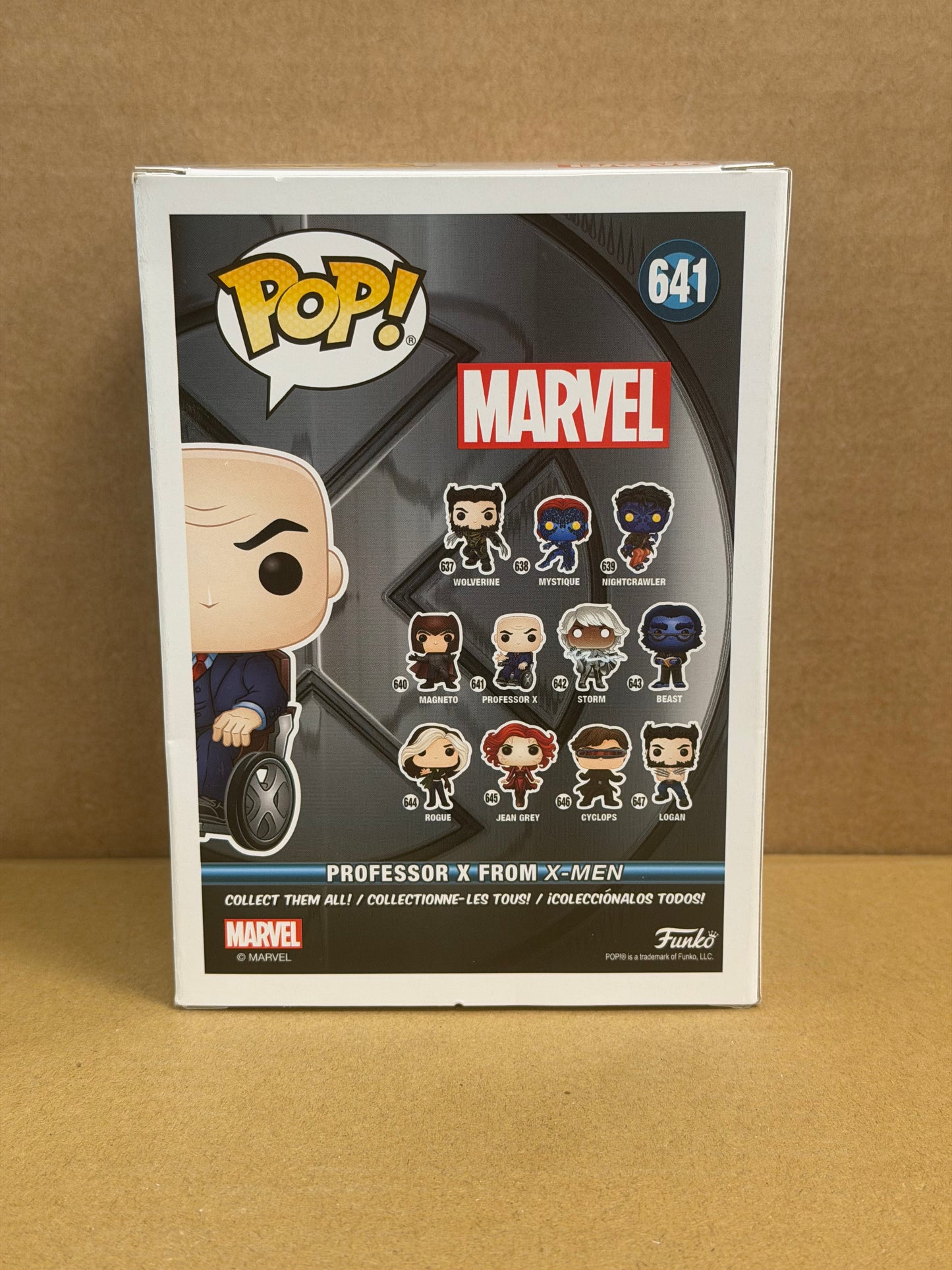 Funko Pop! Marvel Professor X Signed James Mcavoy COA #641