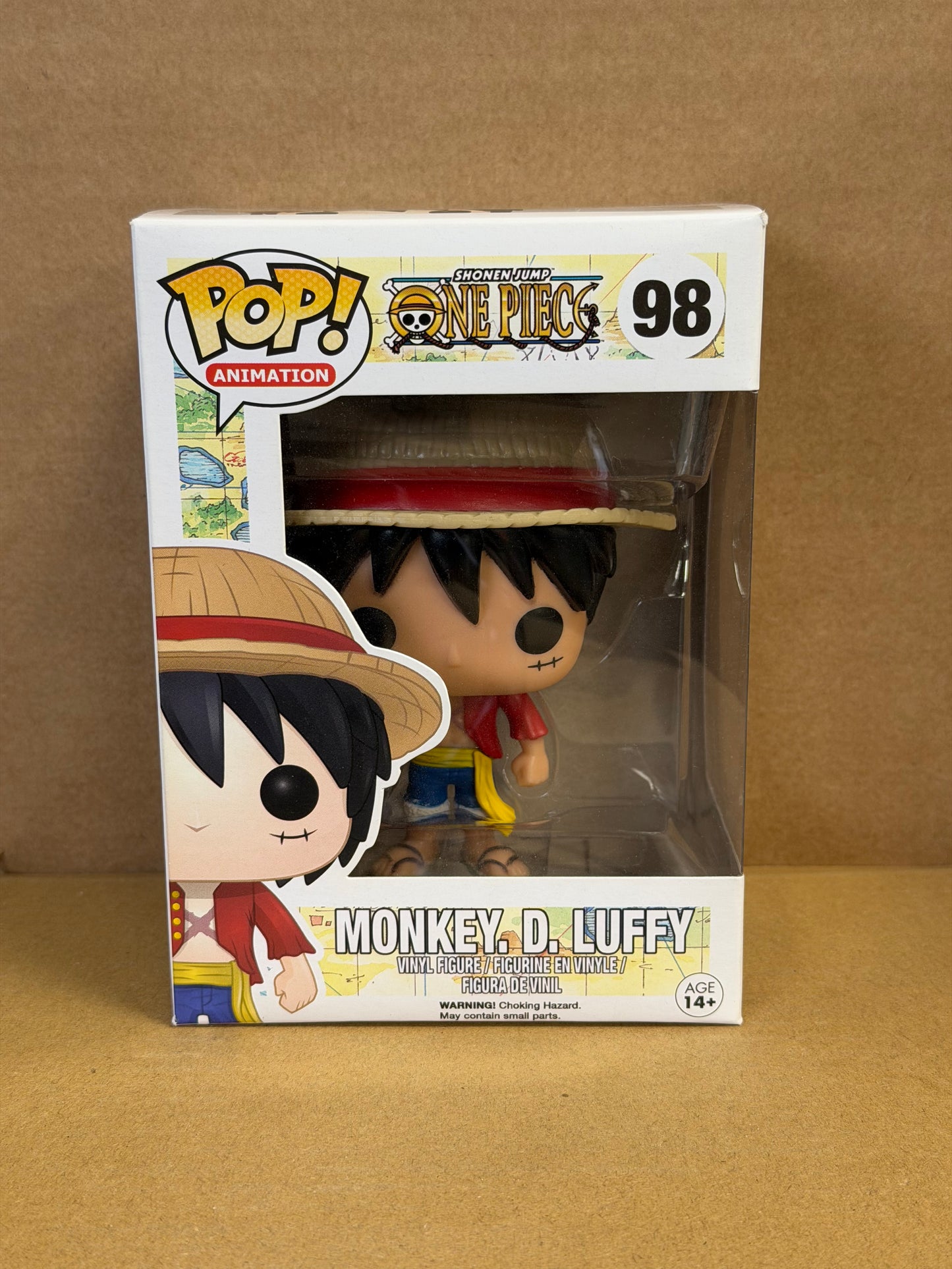 Funko Pop! Anime One Piece Monkey D Luffy OG JJL160309 #98 Free Magnetic Stack