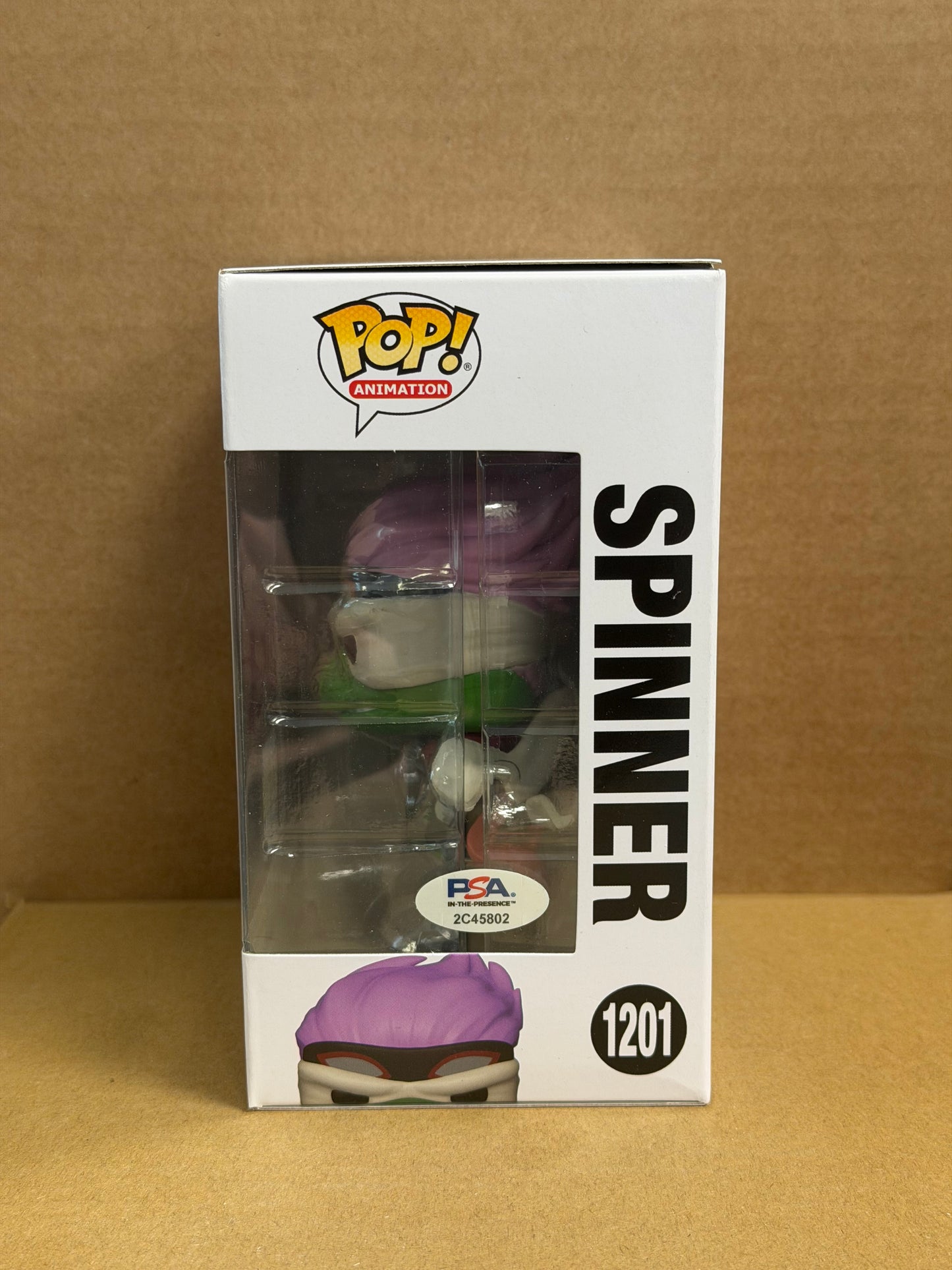 Funko Pop! Anime My Hero Academia Spinner Signed Larry Brantley COA #1201