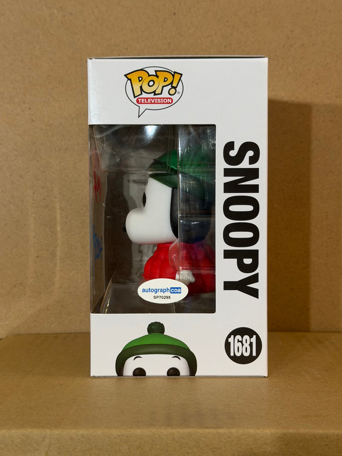 Funko Pop! Television Snoopy Signed Cam Clarke COA #1681