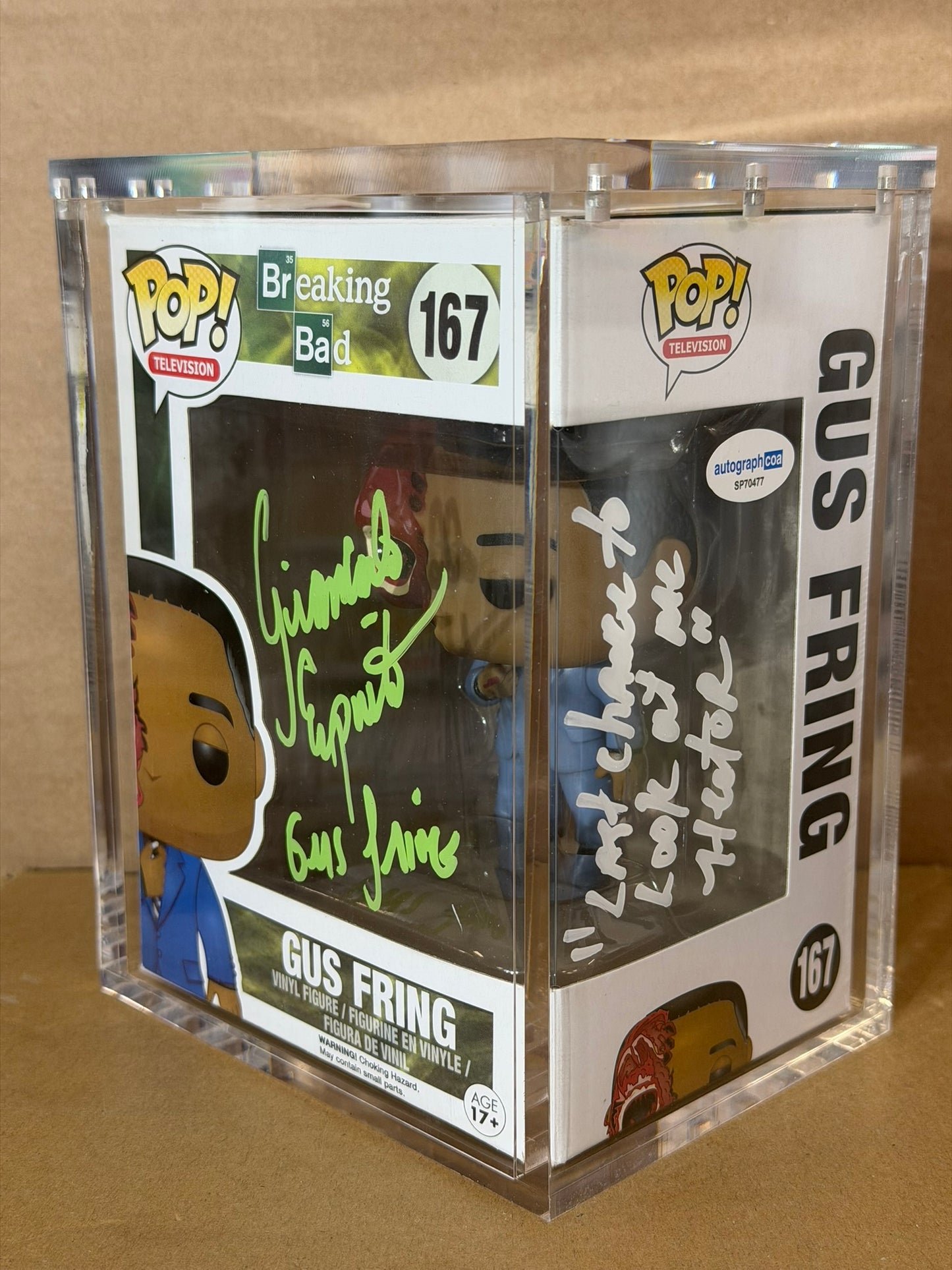 Funko Pop! Television Breaking Bad Gus Fring Signed Giancarlo Esposito #167