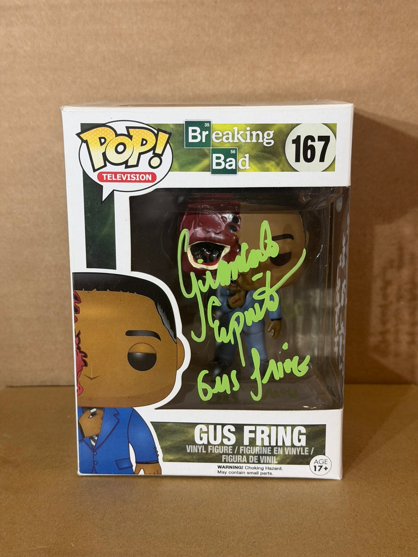 Funko Pop! Television Breaking Bad Gus Fring Signed Giancarlo Esposito #167