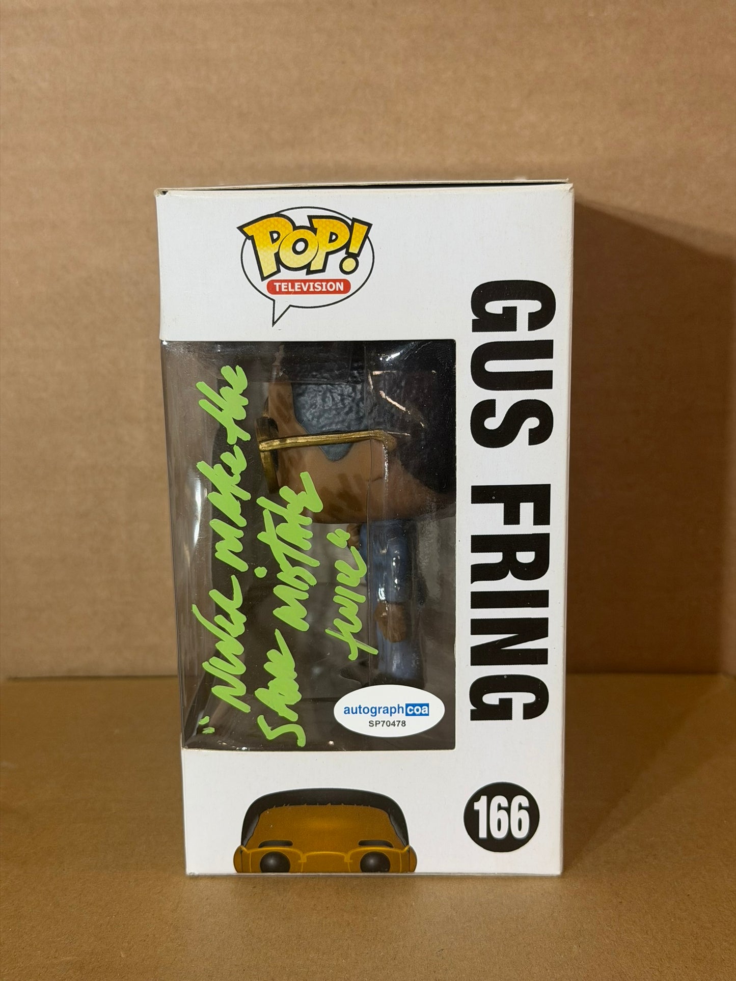 Funko Pop! Television Breaking Bad Gus Fring Signed Giancarlo Esposito #166