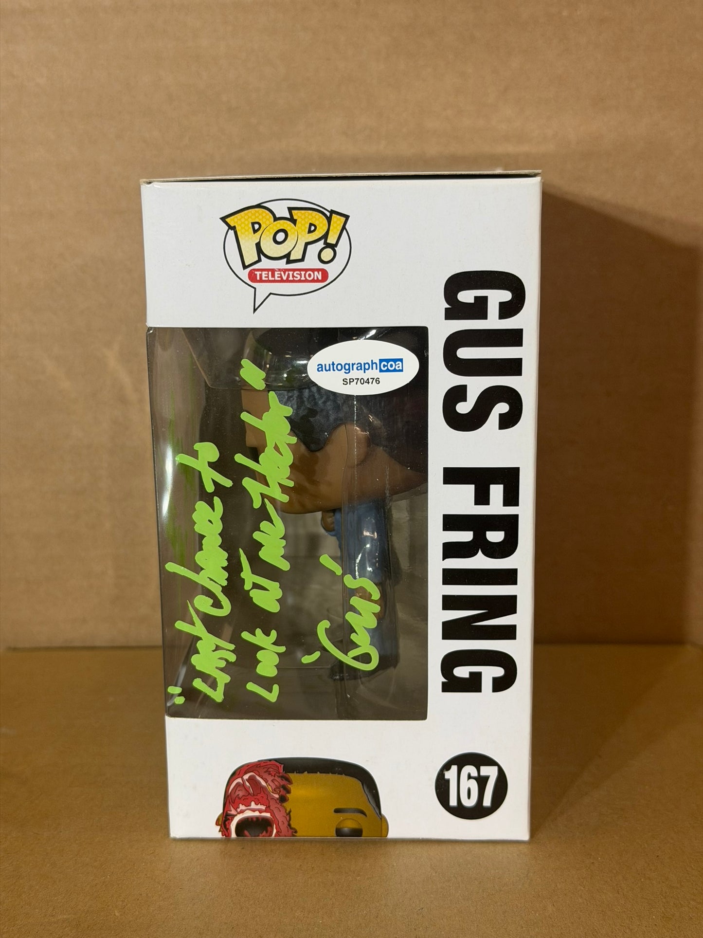 Funko Pop! Television Breaking Bad Gus Fring Signed Giancarlo Esposito #167