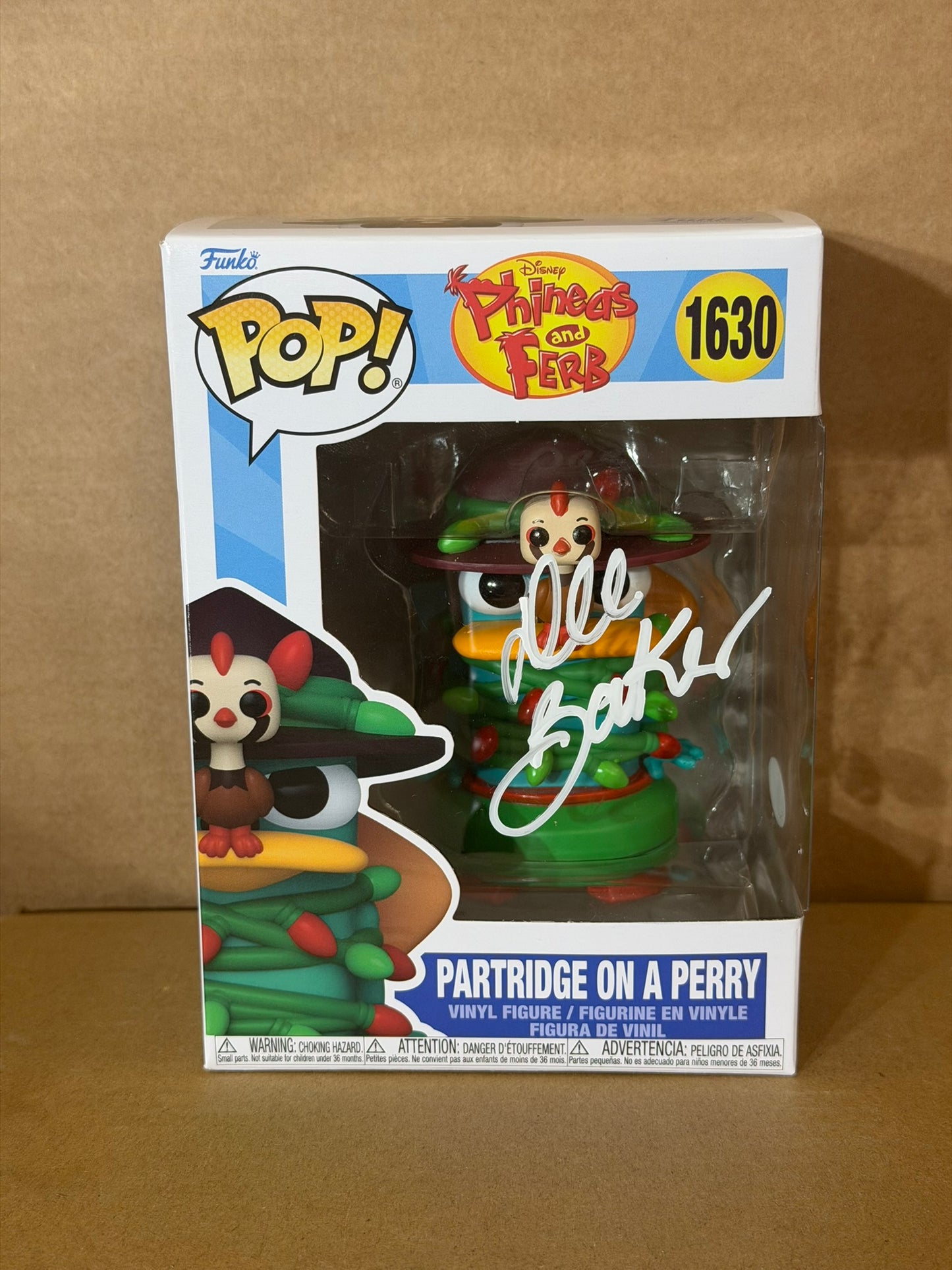 Funko Pop! Animation Phineas And Ferb Perry Platypus Signed Dee Baker #1630