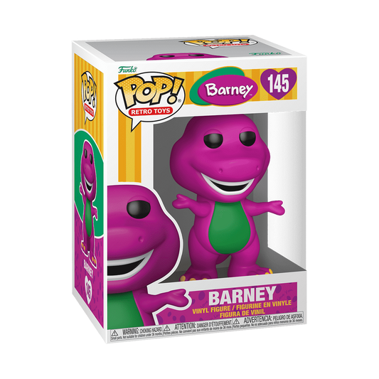 Funko Pop! Retro Toys Barney The Dinosaur #145 Free Protector