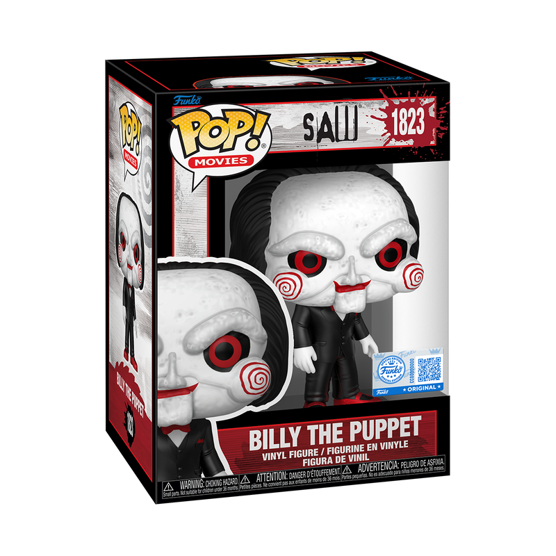 Funko Pop! Movies Saw Billy The Puppet #1823 Glitter Shoes Exclusive Free Protector