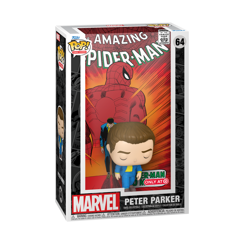 Funko Pop! Comic Cover Marvel The Amazing Spider-Man #50 (Peter Parker) Uk Sticker