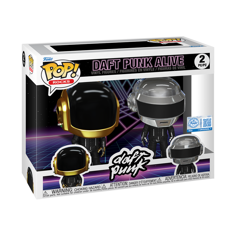 Funko Pop! Rocks Daft Punk Alive 2 Pack Funko Exclusive Includes Free Protector