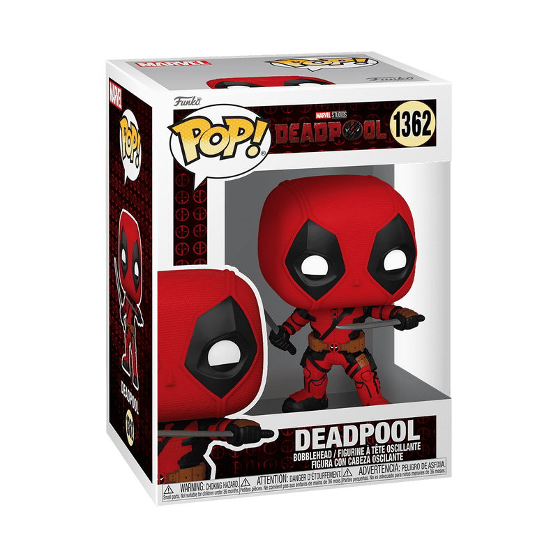 Funko Pop! Marvel Deadpool With Swords #1362 Free Protector