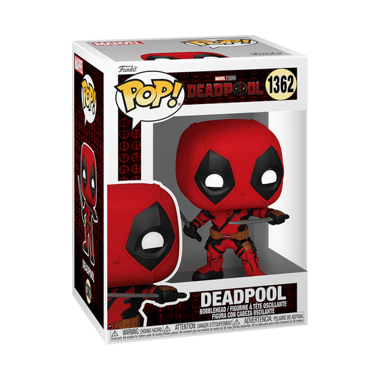 Funko Pop! Marvel Deadpool With Swords #1362 Free Protector