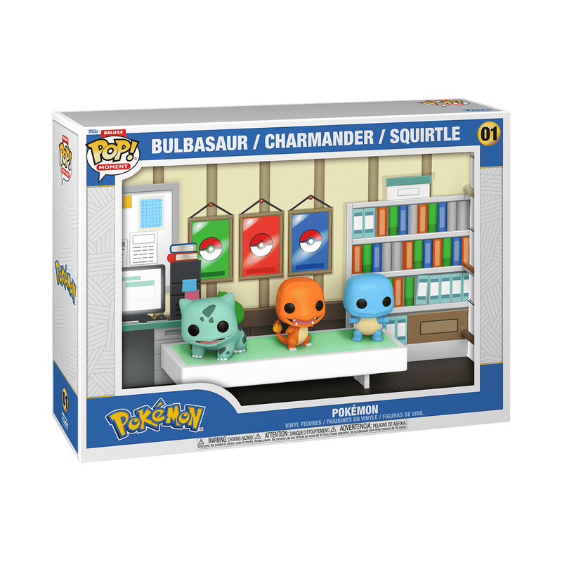 Funko Pop! Deluxe Moment Games Pokemon Bulbasaur/Charmander/Squirtle