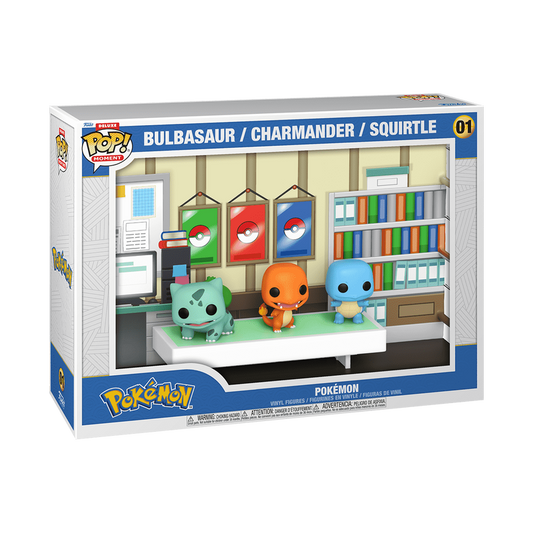 Funko Pop! Deluxe Moment Games Pokemon Bulbasaur/Charmander/Squirtle