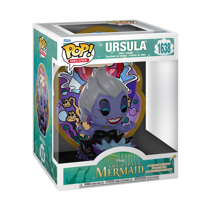 Funko Pop! Deluxe Disney Ursula (Ariel Stained Glass) #1638 Free Protector