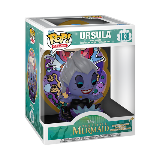Funko Pop! Deluxe Disney Ursula (Ariel Stained Glass) #1638 Free Protector