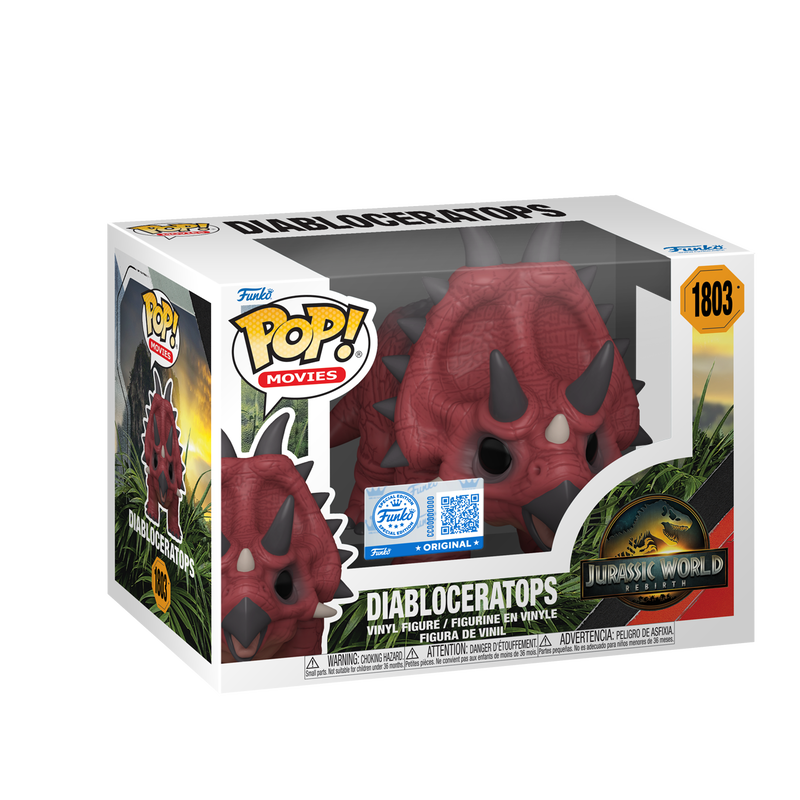 Funko Pop! Jurrasic World Diabloceratops #1803 Funko Web Excluisve