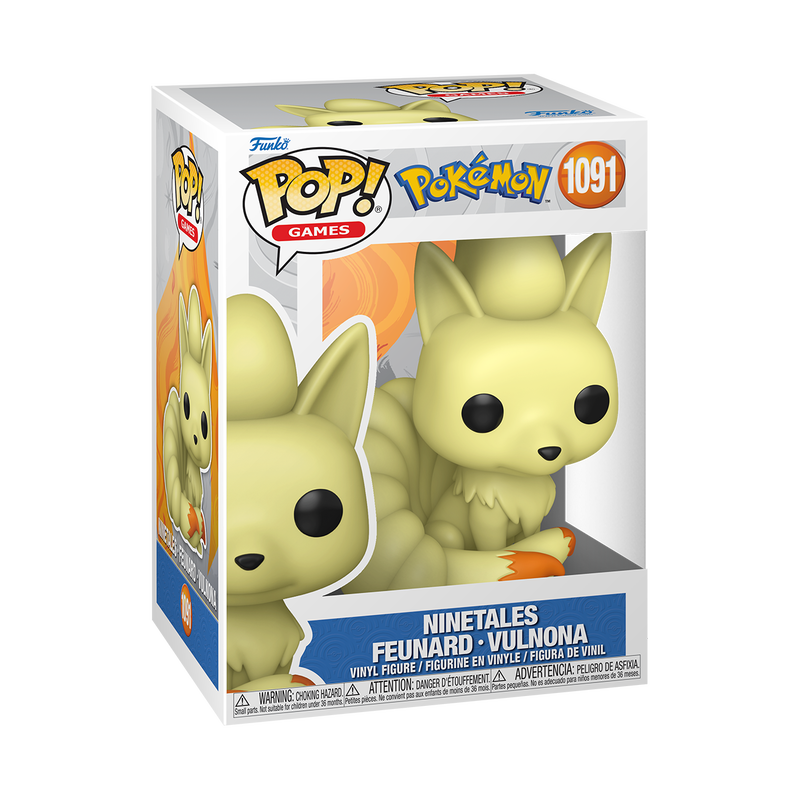 Funko Pop! Games Pokemon Ninetales #1091 Free Protector