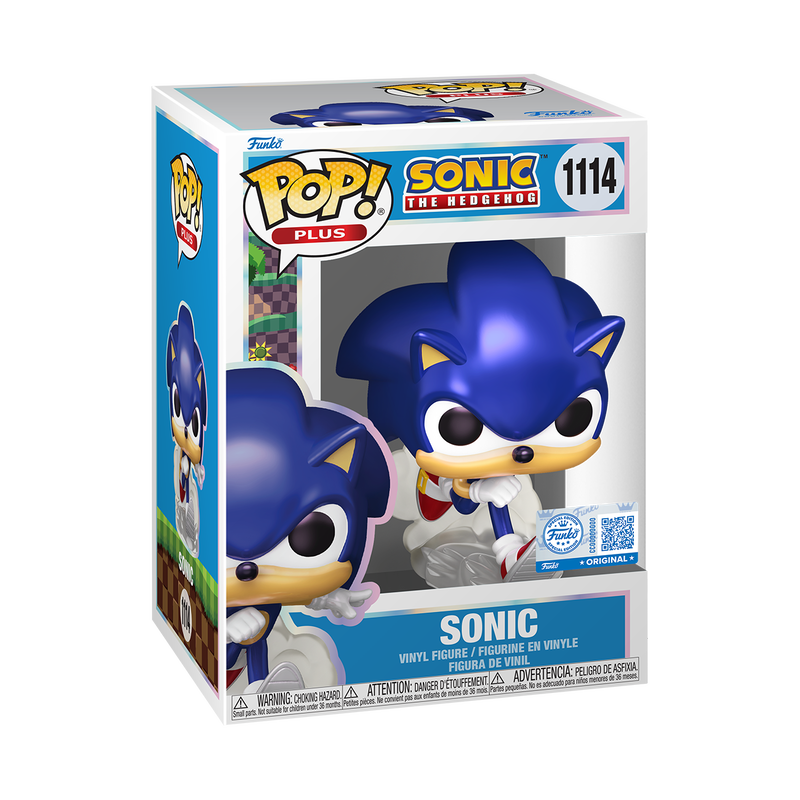 Funko Pop! Plus Games Sonic The Hedgehog #1114 Pearlescent Exclusive