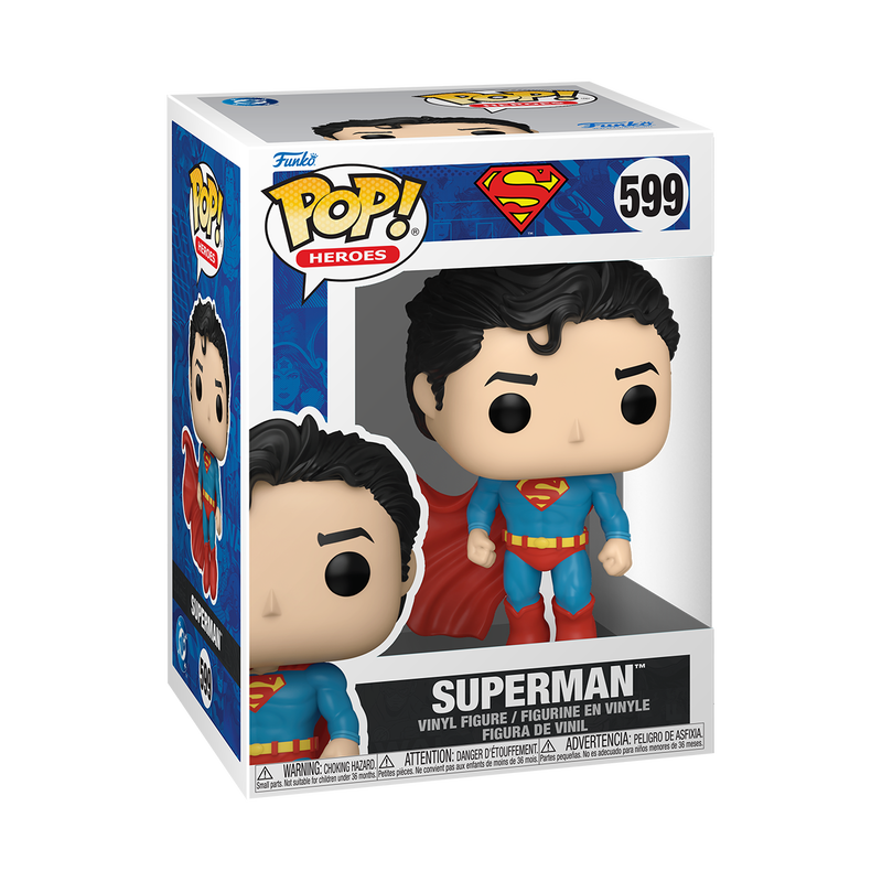 Funko Pop! DC! Heroes Superman (Classic) #599 Free Protector