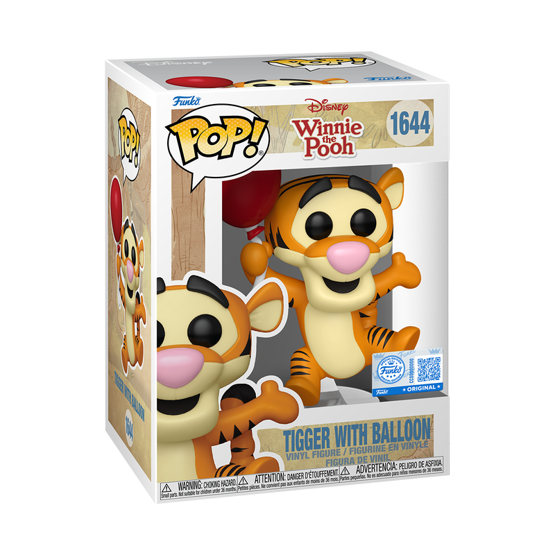 Funko Pop! Disney Tigger W/ Balloon #1644 Exclusive Free Protector